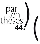 Logo Parenthèses 44 en noir et blanc